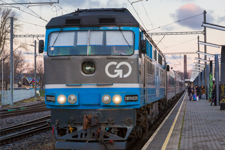 Тепловоз ТЭП70-0229. Компания GoRail. Станция Таллинн (Балтийский вокзал), Эстония